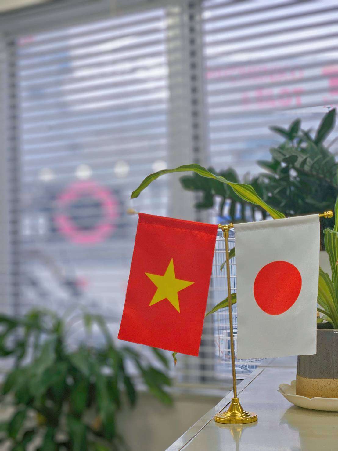 ベトナム・日本の国旗