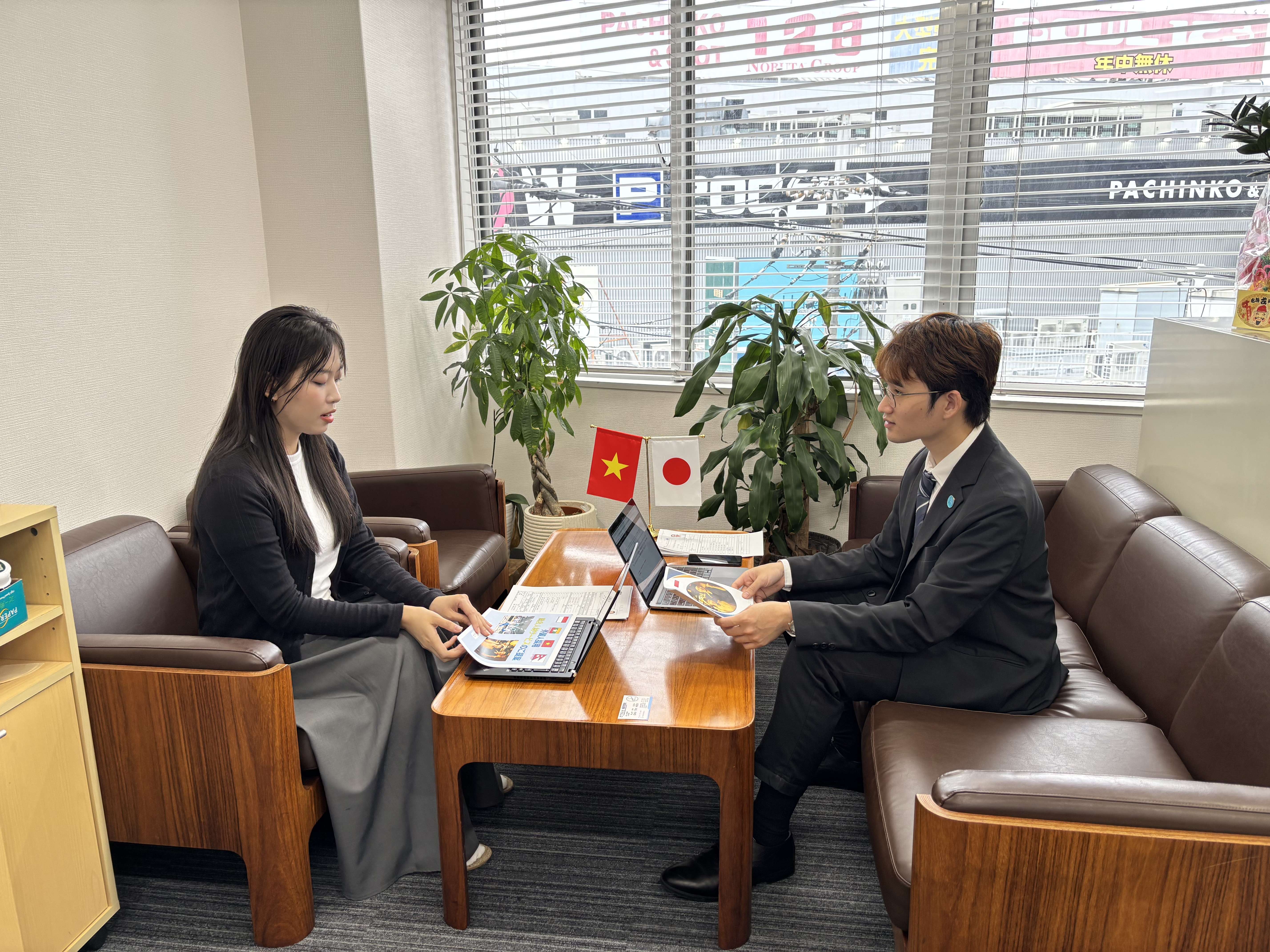 無料就職相談の様子